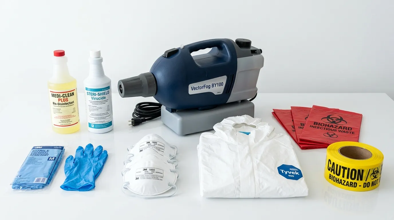 Professional biohazard remediation crew working in Stillwater